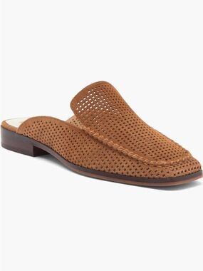 NEW Dolce Vita Brevyn Perforated Mule In Pelcan Perforated Suede
